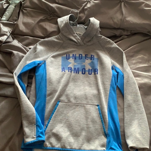 under armor sweatshirt xs grey/white - Picture 1 of 4
